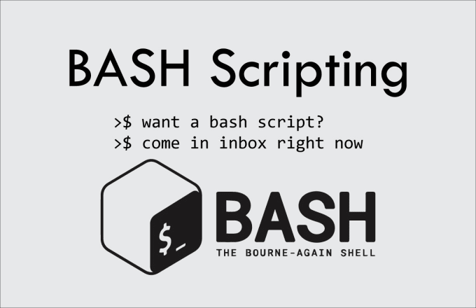 Gig Preview - Write bash shell script within 24 hours