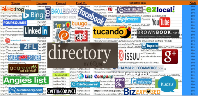 Gig Preview - Do 100 niche directory submission manually