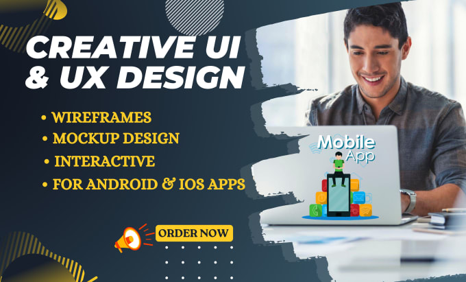 Gig Preview - Design a creative UI UX for your website and mobile app