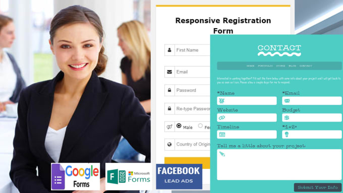 Bestseller - create custom online registration form on website, facebook