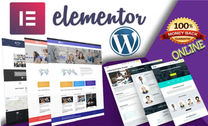 Gig Preview - Design your responsive wordpress website using elementor