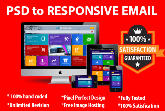 Gig Preview - Code your psd to responsive email template