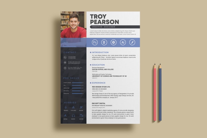 Gig Preview - Design professional cv resume cover letter for you