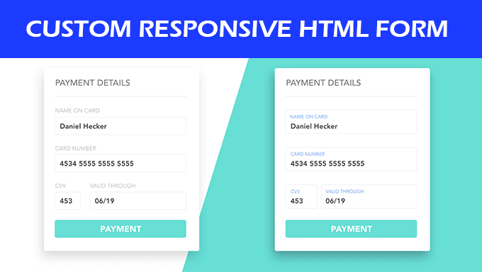 Gig Preview - Create HTML form,web form,responsive design