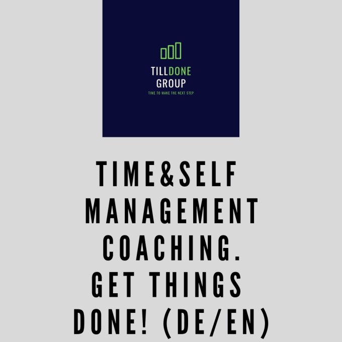 Gig Preview - Be your self and time management coach to achieve your goals