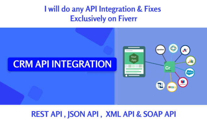 Gig Preview - Integrate your CRM API with any external API