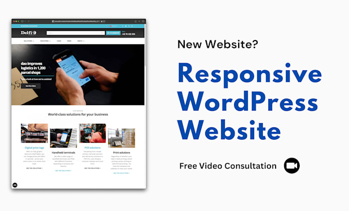 Gig Preview - Make clean and responsive wordpress website for your business