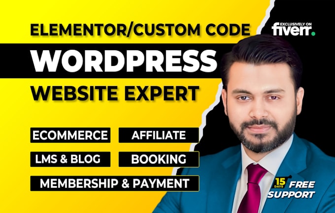 Bestseller - design or redesign wordpress website design ecommerce website with elementor pro