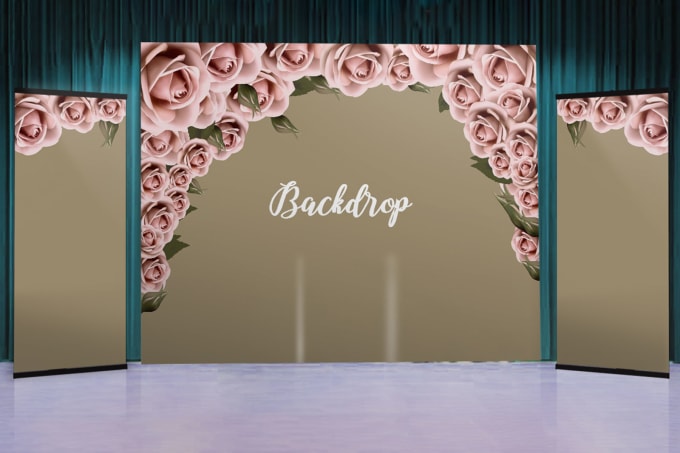 Gig Preview - Design backdrop, step, and repeat, banner for the event