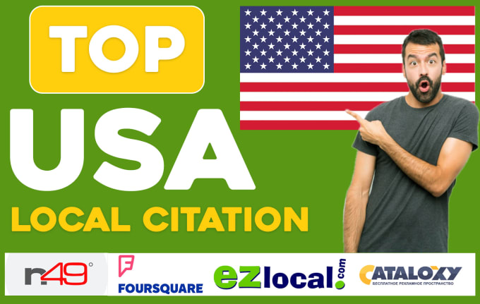 Gig Preview - List your business in top live USA local citations sites