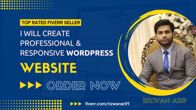 Gig Preview - Create professional wordpress website or business website