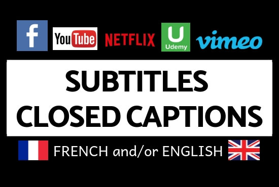 Gig Preview - Add manually synced english or french subtitles to your videos