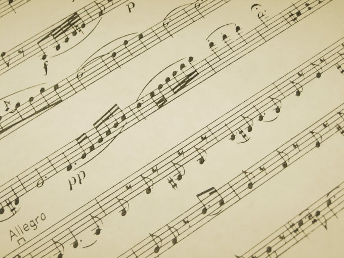 Gig Preview - Do sheet music transcription for any song you need