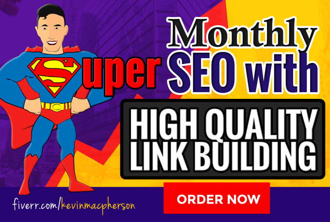 Gig Preview - Provide a full monthly SEO service with high quality link building