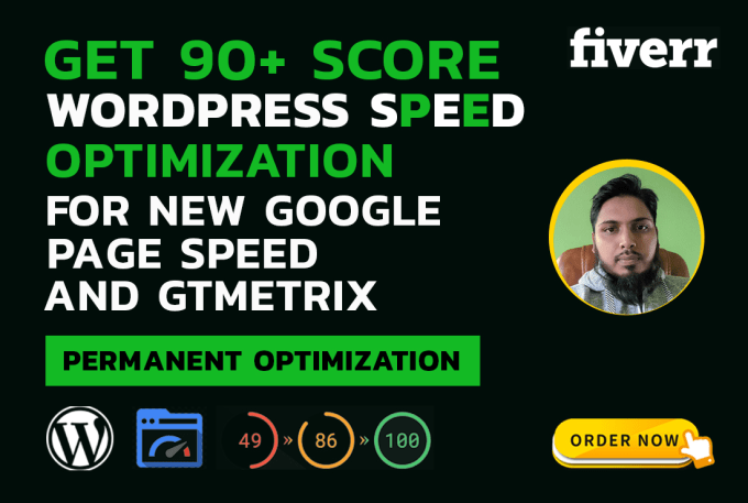 Gig Preview - Speed optimize wordpress website, google pagespeed insights, page speed gtmetrix