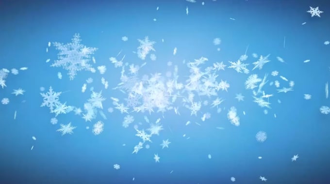 Gig Preview - Make a superb winter intro animated video with snowflakes