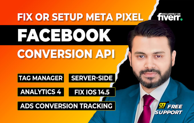 Gig Preview - Our agency will setup meta facebook pixel conversion API google analytics 4 ecommerce tracking