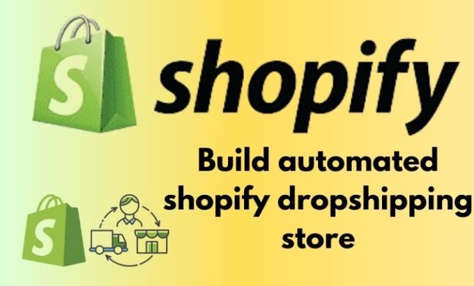 Gig Preview - Design branded shopify website and automated shopify dropshipping store