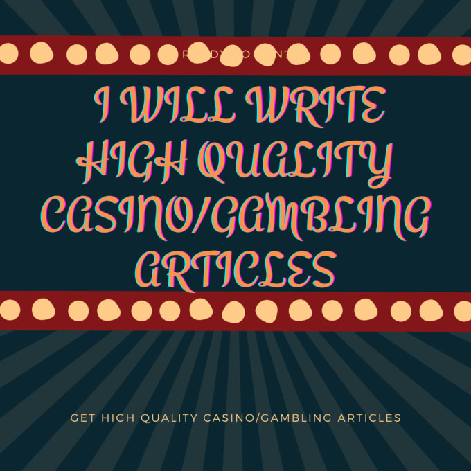 Bestseller - write high quality casino and gambling articles