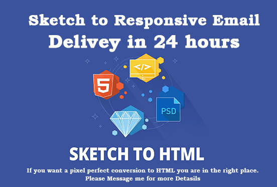 Gig Preview - Code sketch to responsive html email template