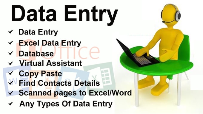 Gig Preview - Be your data entry, excel data entry hero, data analysis