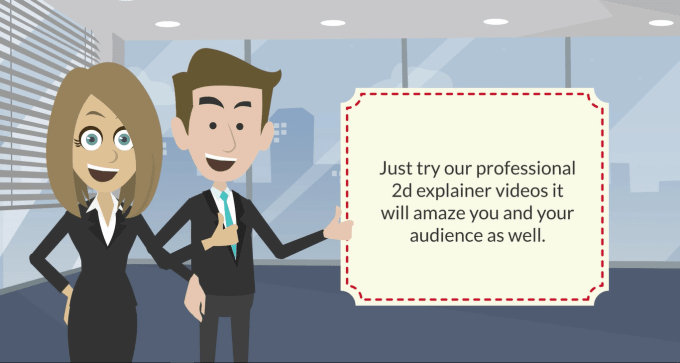 Gig Preview - Create an awesome 2d vyond animation explainer  video in 24 hours