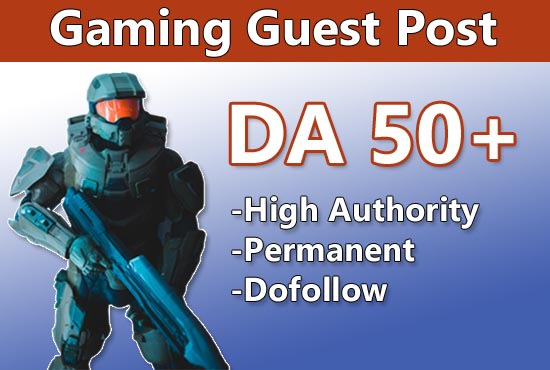 Gig Preview - Do guest post on my da 50 gaming blog with dofollow backlink