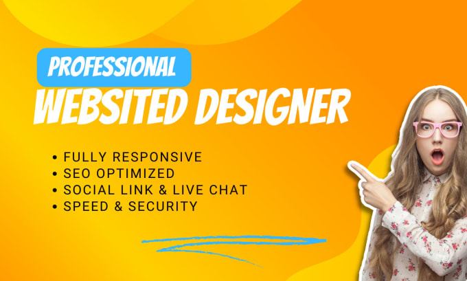 Gig Preview - Design or redesign responsive professional website for your business