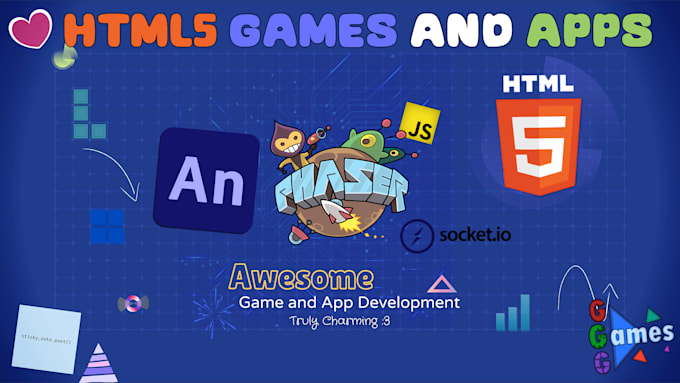 Gig Preview - Make an HTML5 game or app with phaser or animate