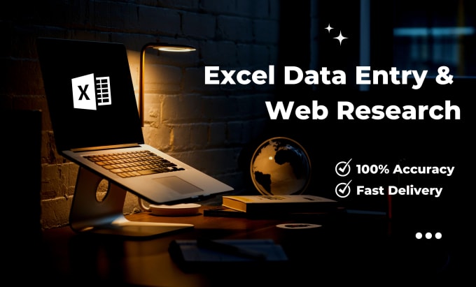 Gig Preview - Do excel data entry and web research, find email address