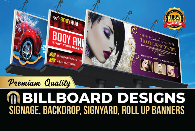 Gig Preview - Do an outstanding billboard design, signage design, outdoor banner