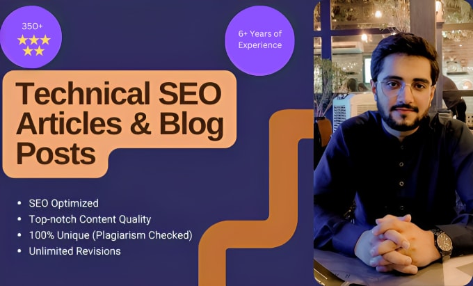 Bestseller - write technical SEO articles and blog posts