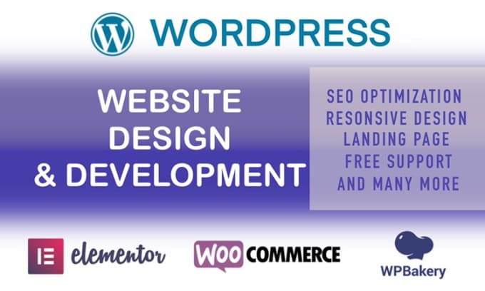 Gig Preview - Build or redesign wordpress website or ecommerce website