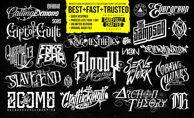 Bestseller - typography for logo band brand quote name tattoo etc