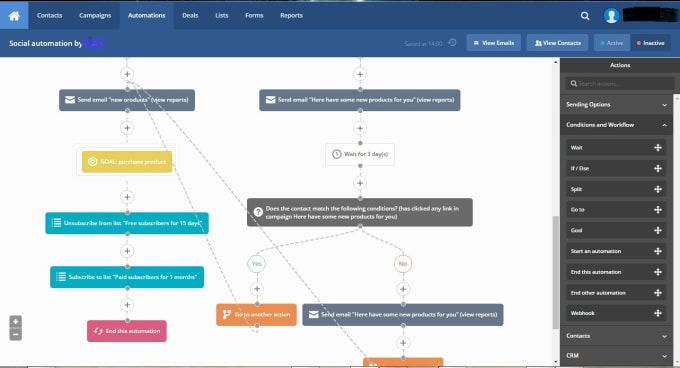 Gig Preview - Setup email, SMS campaign, automation in activecampaign