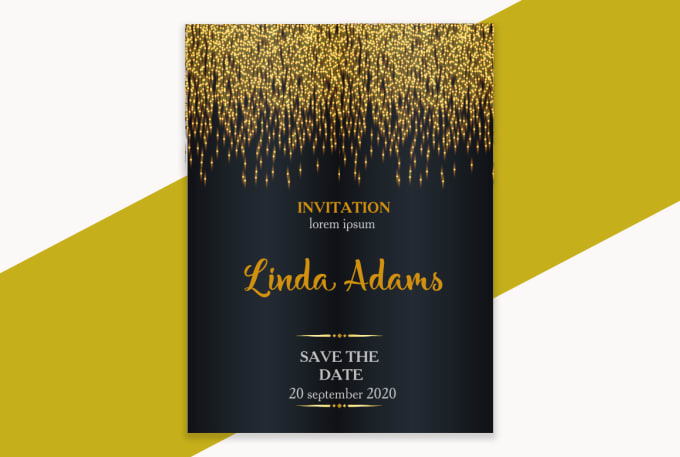 Gig Preview - Create a modern wedding invitation for you