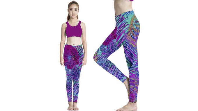 Gig Preview - Design beautiful, stamping, leggins for your sportswear and lycra