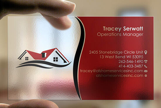 Gig Preview - Design transparent and unique business card or id card