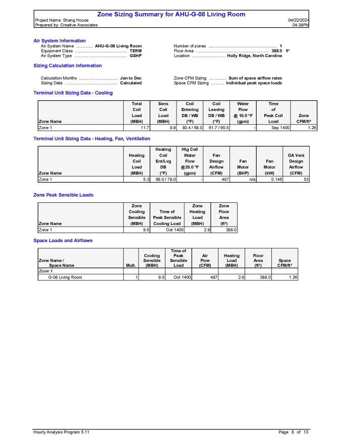 Gig Preview - Do hvac design equipment selection with hap software