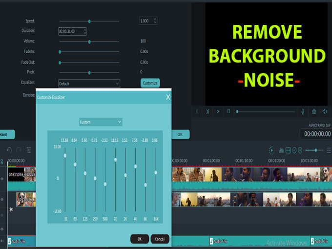 Gig Preview - Remove background noise from video and audio file