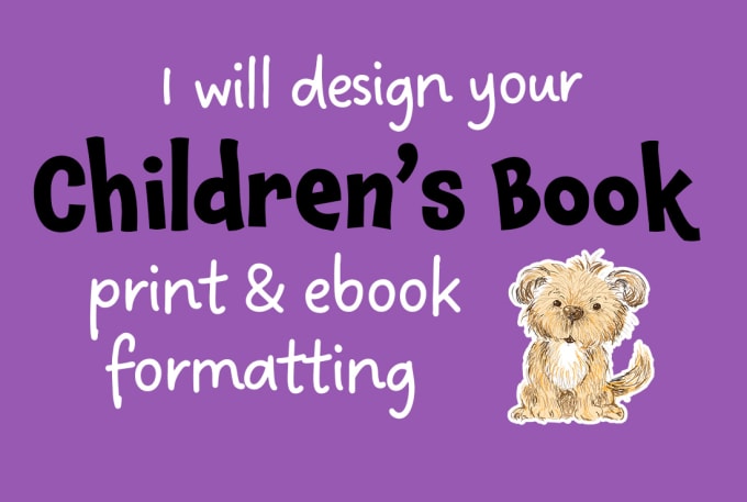 Gig Preview - Format a childrens picture book for kindle or paperback