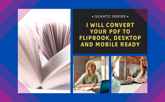 Gig Preview - Convert your pdf to flipbook, desktop and mobile ready