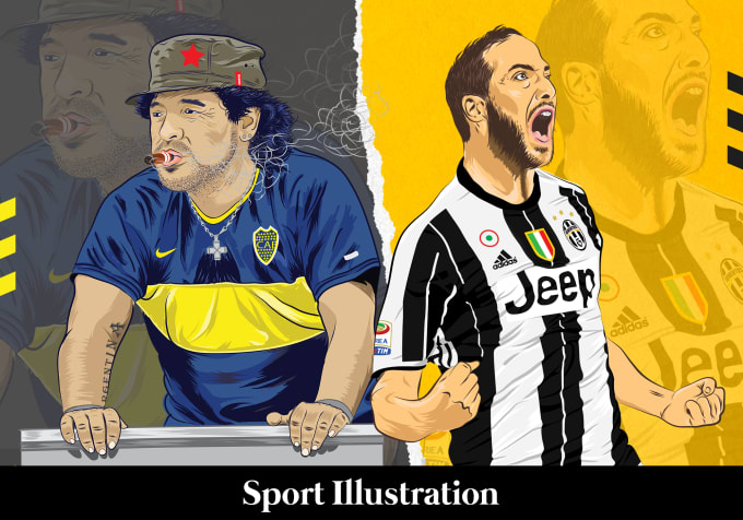 Gig Preview - Create amazing character sport illustration