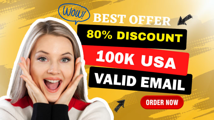 Gig Preview - Give 100k verified USA emails to skyrocket your business