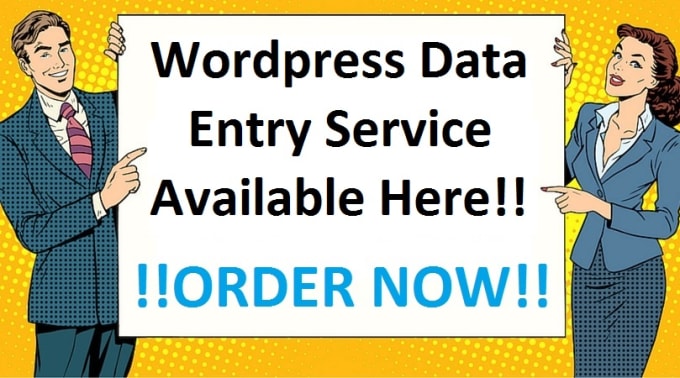 Gig Preview - Do wordpress data entry and woocommerce product listing