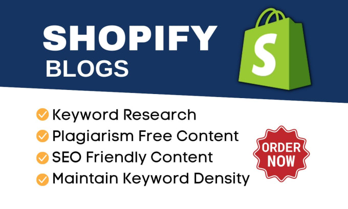 Gig Preview - Write shopify blog posts and content writing