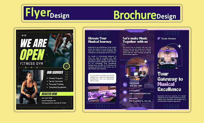 Gig Preview - Create unique flyers and brochures design