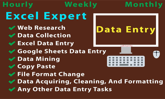 Gig Preview - Do excel data entry, cleaning and copy paste, web research, virtual assistant