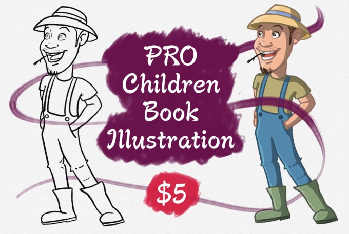 Gig Preview - Draw children book illustration