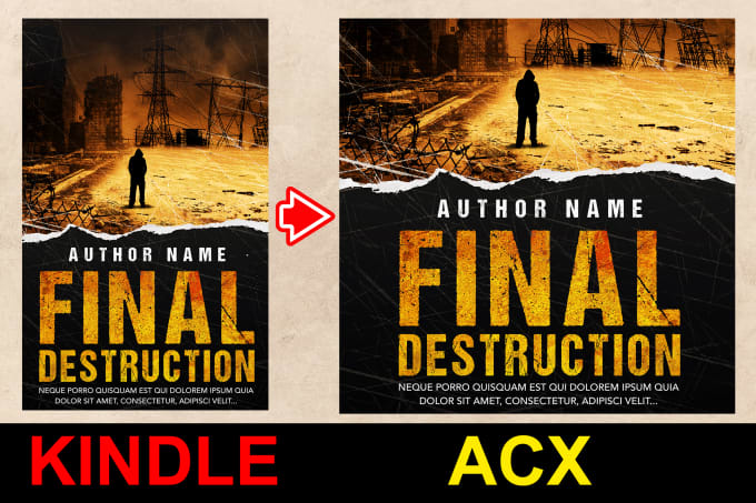 Gig Preview - Convert your book cover to acx audiobook cover